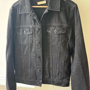 All Saints Charcoal Denim Jacket